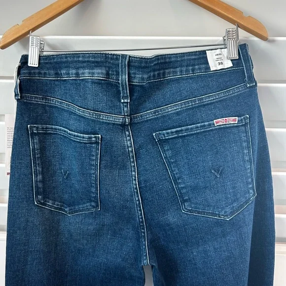 Hudson Heidi High Rise Flare Alma Dark Wash Jeans Women’s 30 Stretch NEW - Picture 7 of 7